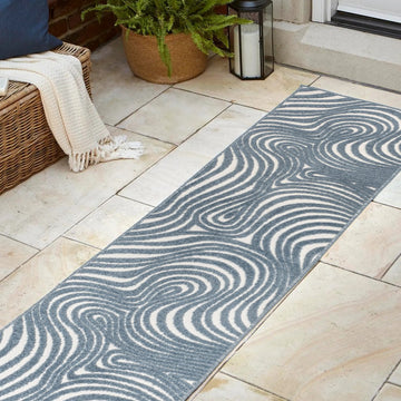 Maribo Abstract Groovy Striped Area Rug